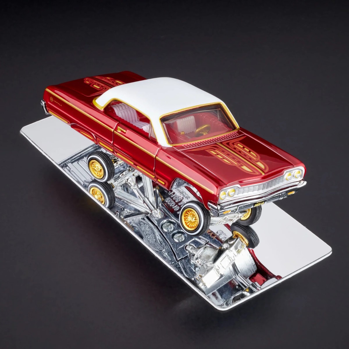 RLC Hot Wheels Collectors 1964 Chevrolet Impala Low Rider Red