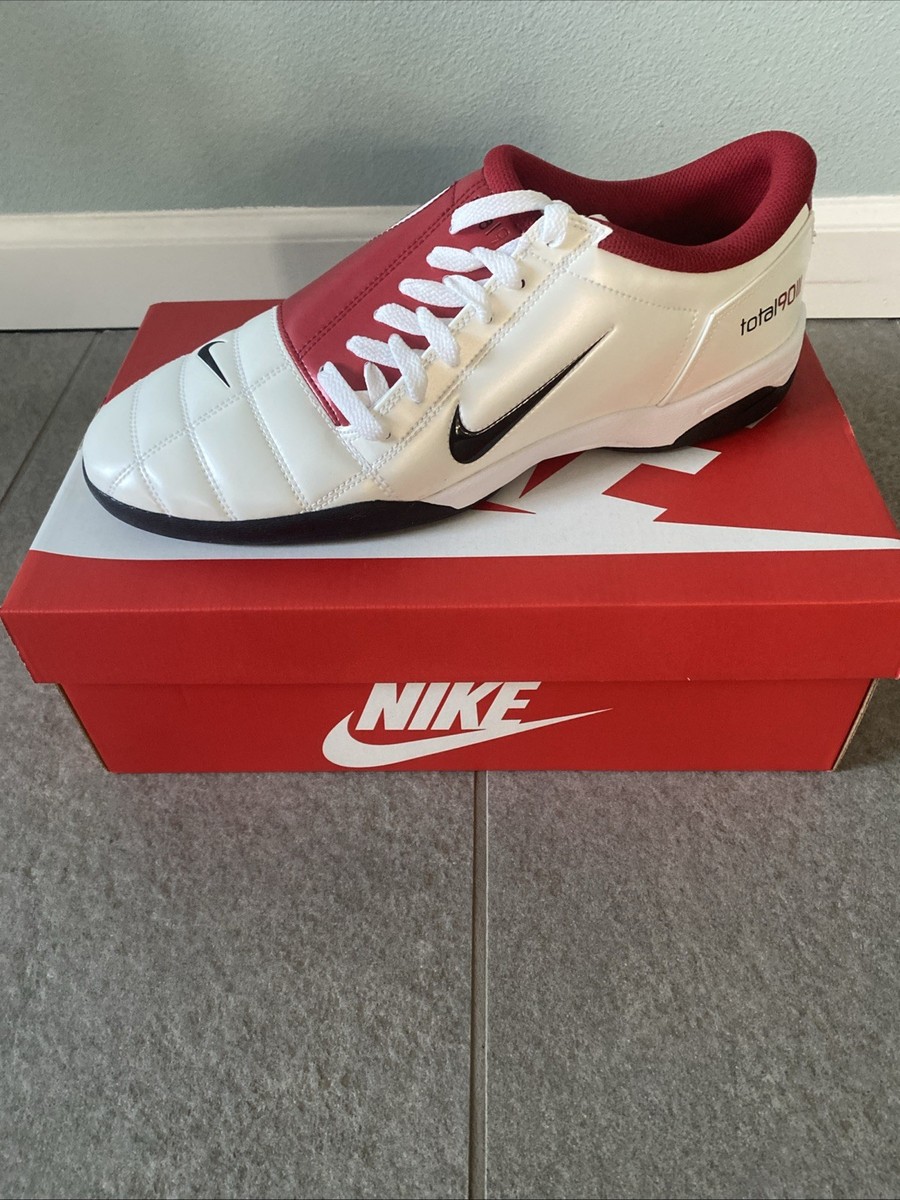 Nike Total 90 3 SP Withe Gym Red Indoor Shoes Size 12 | eBay