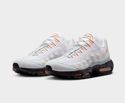 NEW Nike Air Max 95 'Wolf Grey/Safety Orange' | Men's Sizes 8 - 12