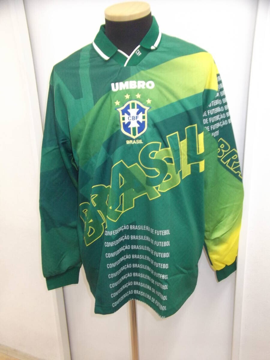 BRAZIL G WC 1996 GK Home FOOTBALL JERSEY CAMISA BRASIL Seleção
