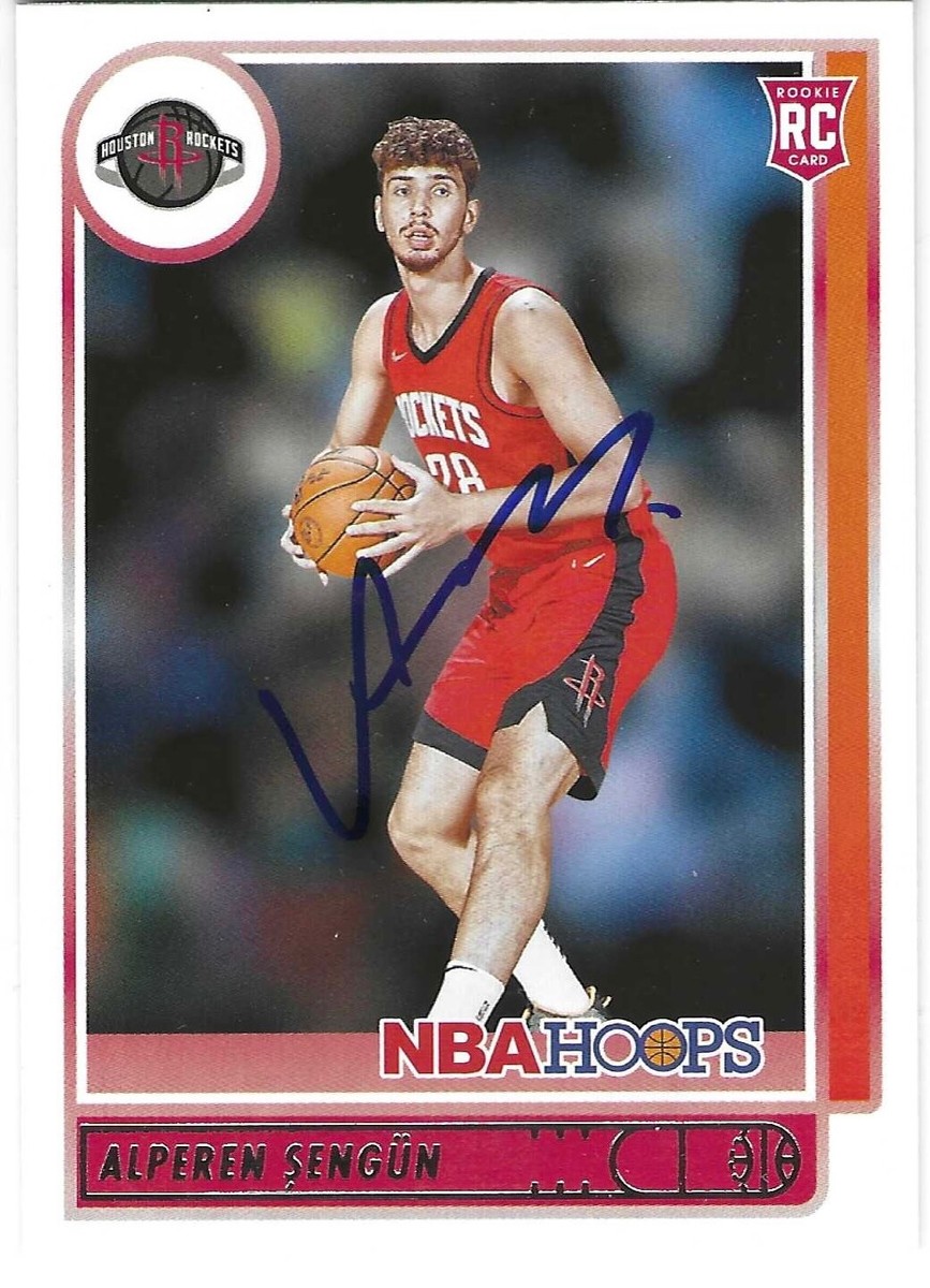 ALPEREN SENGUN SIGNED AUTOGRAPHED 2021-22 NBA HOOPS ROOKIE