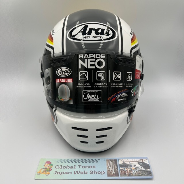 Asian Fit Arai Full face helmet concept-x RAPIDE NEO Number White
