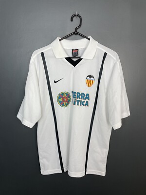 VALENCIA 2000/2001 PLAYER ISSUE HOME FOOTBALL SHIRT NIKE VINTAGE