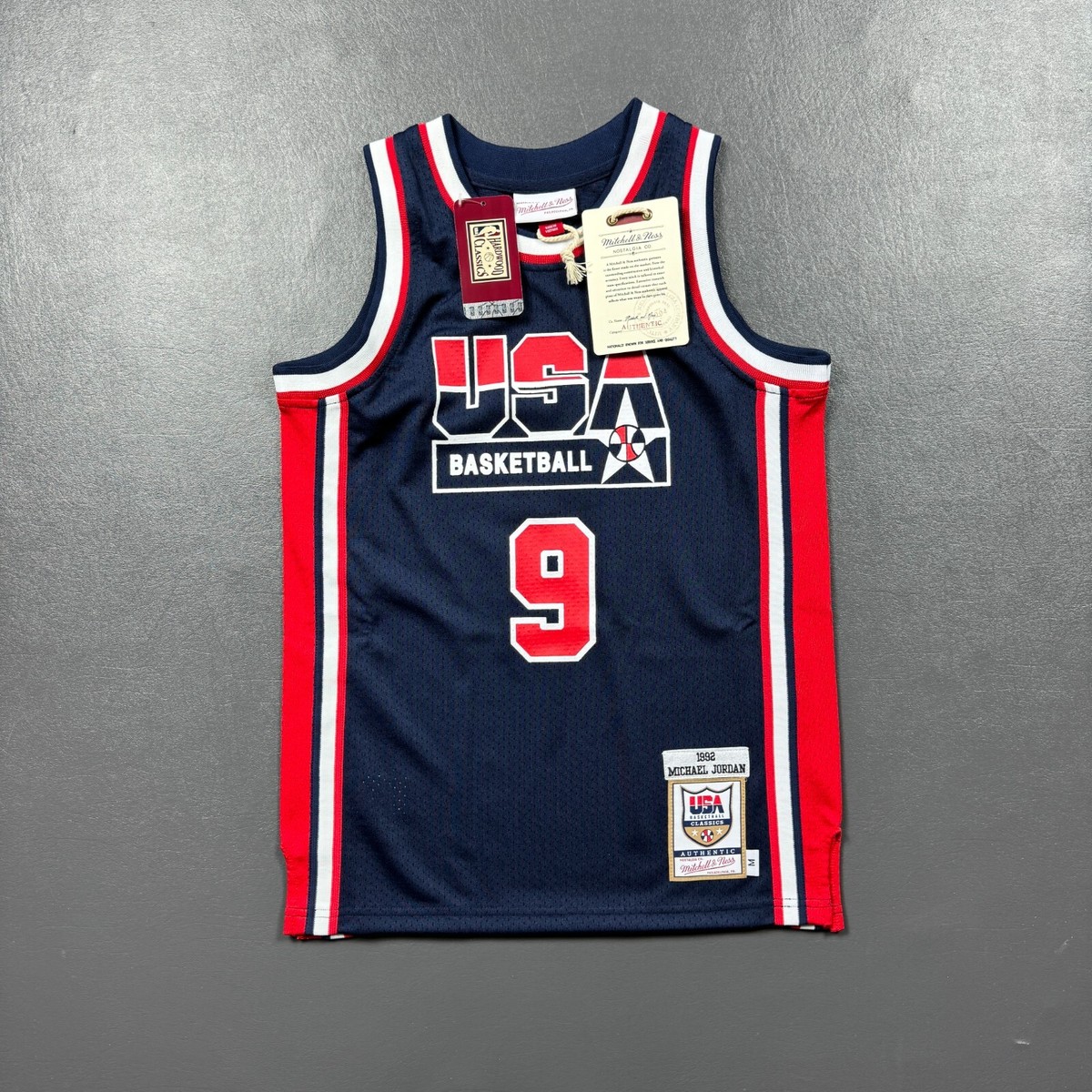 100% Authentic Michael Jordan Mitchell Ness 92 USA Olympic Jersey