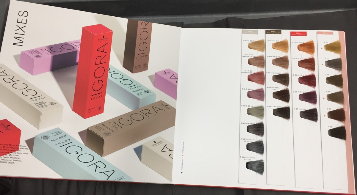 Schwarzkopf Igora Royal Premium Color Chart IDH: 2911973 | eBay