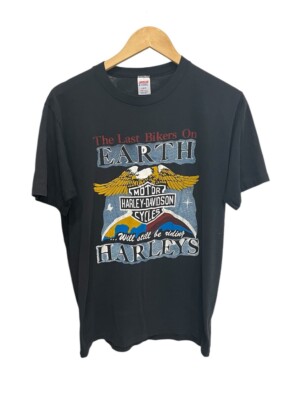 Vintage 80s Brooklyn NY Harley Davidson Motorcycles T-Shirt The