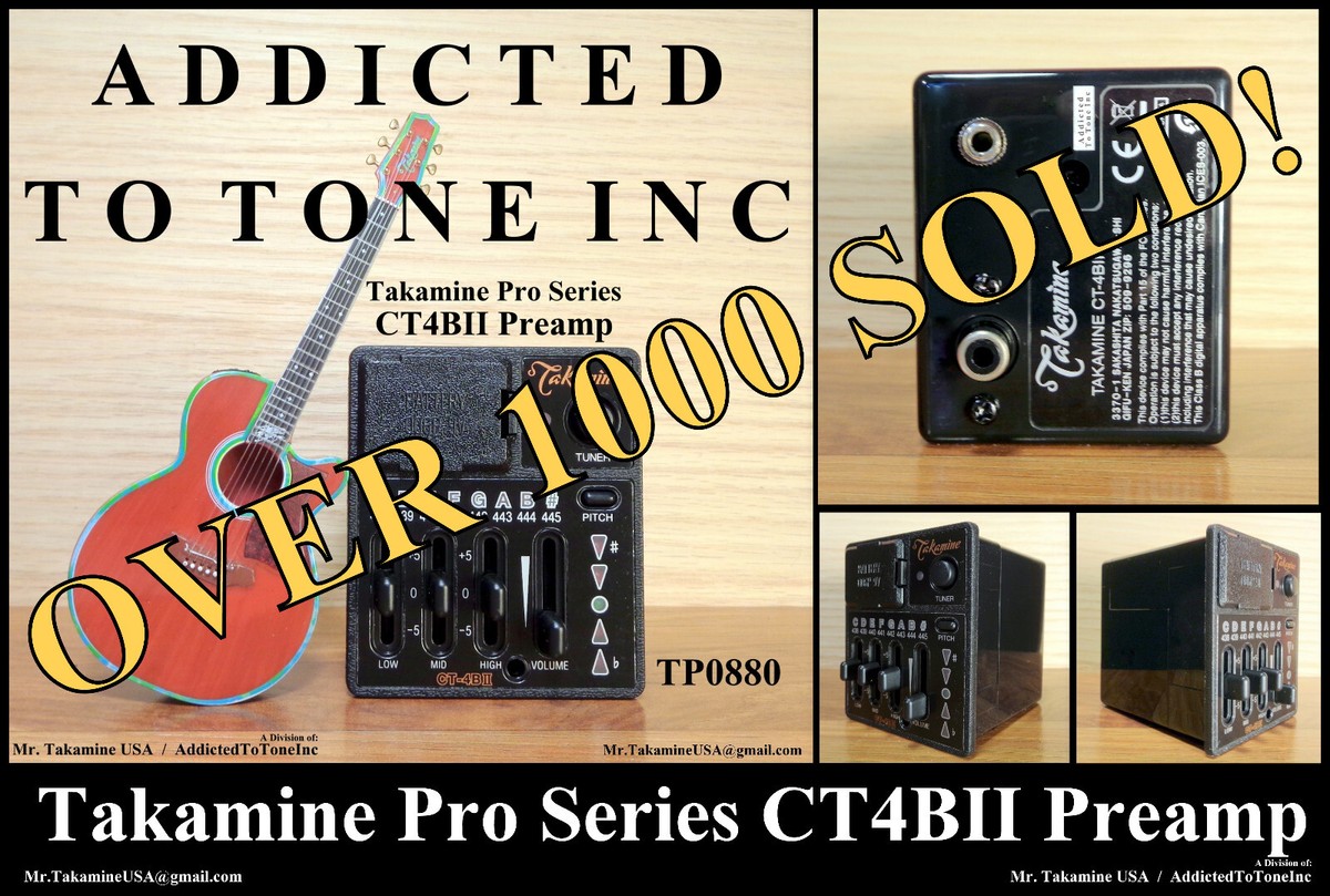 Takamine CT4BII CT4B2 PTU Pro Series Preamp Authorized Dealer NEW