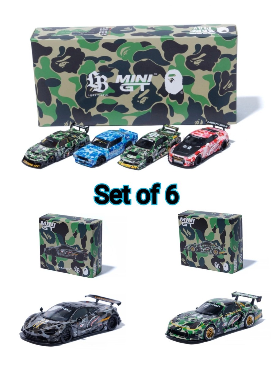 BAPE x LBWK NISSAN 1/64 4PCS SET &MCLARREN 720S MINI GT＆FD RX7 1