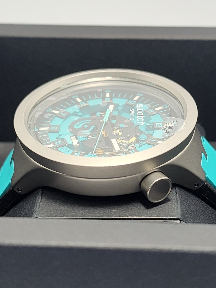 Swatch BIG BOLD IRONY MINT TRIM SB07S111 Swiss Made New | eBay