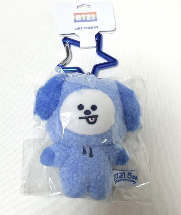 BTS BT21 CHIMMY Mascot Blue 5th Anniversary Rainbow Village