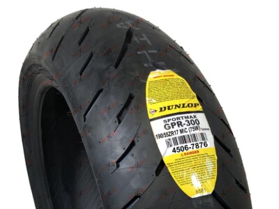 190/55ZR17 120/70ZR17 Dunlop Sportmax GPR 300 Motorcycle Tires Set