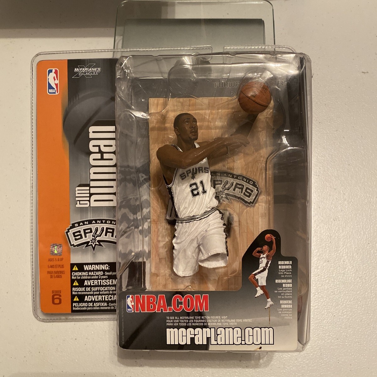 Mcfarlane Toys NBA San Antonio Spurs Tim Duncan Action Figures