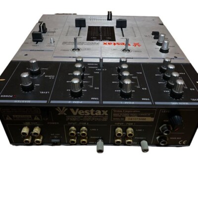 Vestax PMC-05 ProⅢ DJ Mixer Professional Mixing Controller Silver