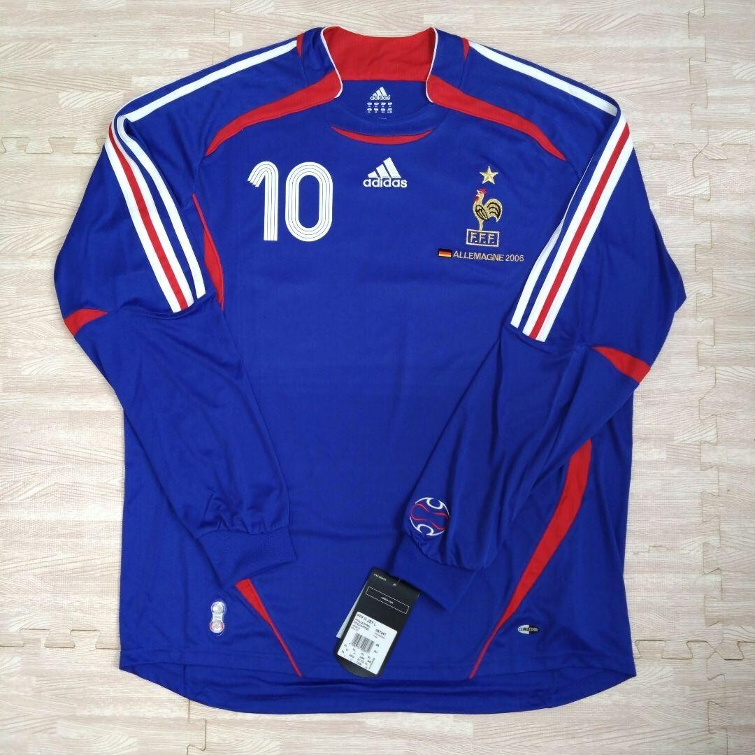 NWT ZIDANE 10 FRANCE NATIONAL TEAM HOME 2006 Maillot Football