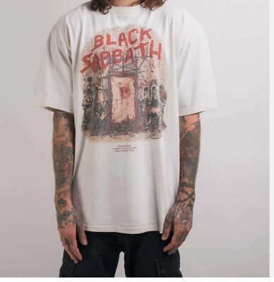 Vintage 90's Black Sabbath Mob Rules White T-Shirt Unisex | eBay
