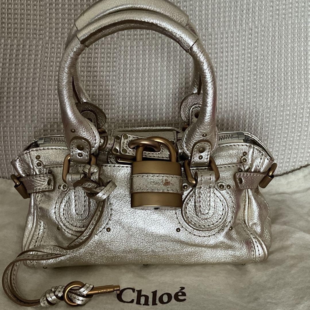 Chloe Mini Paddington Bag Champagne Gold Limited Metallic Leather