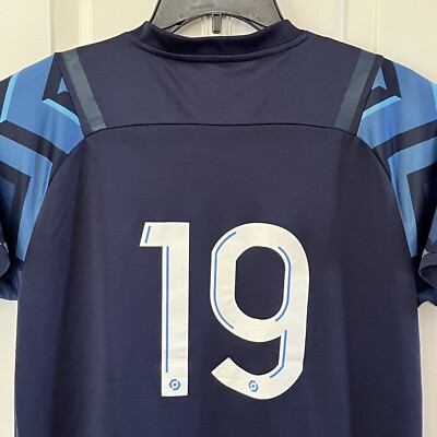 Olympique Marseille FC Futbol Soccer Jersey Shirt Adult Large Blue