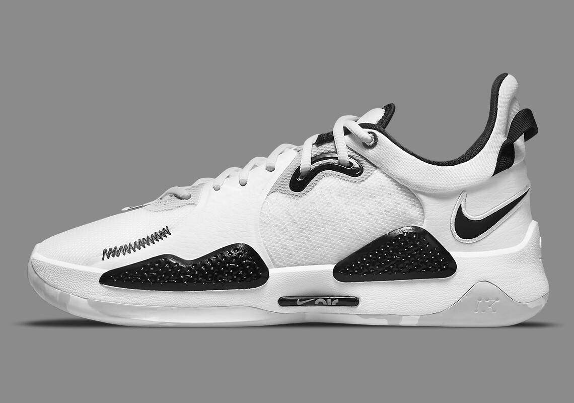 Nike PG 5 TB Team Bank White Black Paul George DA7758 100 Men's