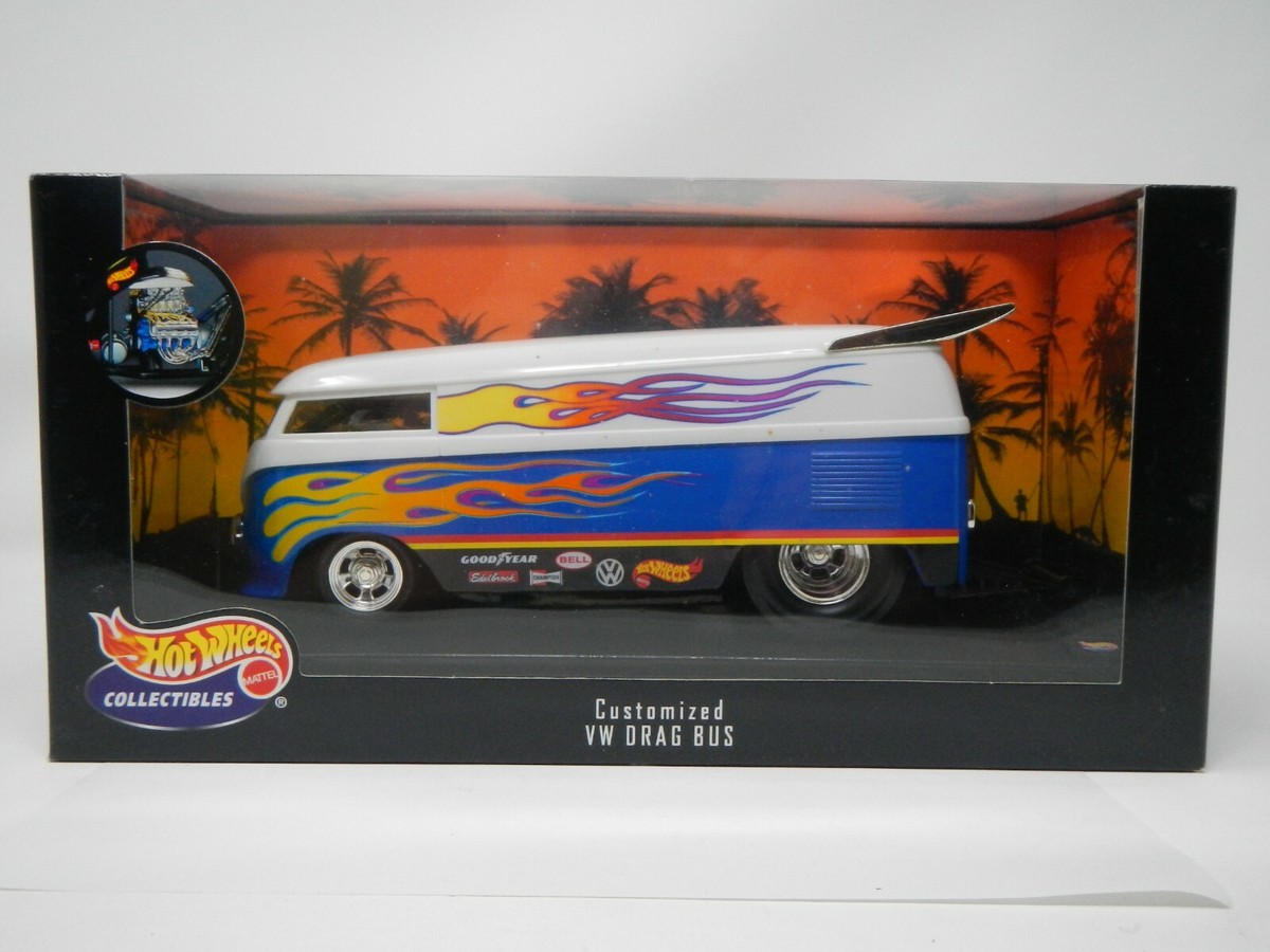 Hot Wheels Collectibles Customized VW Drag Bus 1:18 Scale (3) | eBay