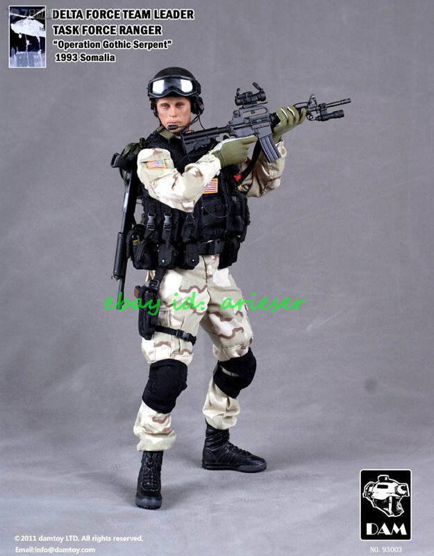 Damtoys Task Force Ranger 93001-93006 Black Hawk Down 1/6 Action