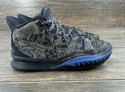 Nike Shoes Mens 8 Kyrie 7 Grind Black/Blue CQ9326-007 Basketball