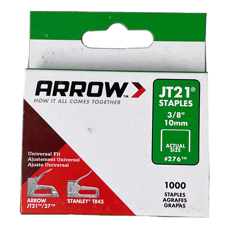 Arrow 276 JT21 Staples 3/8