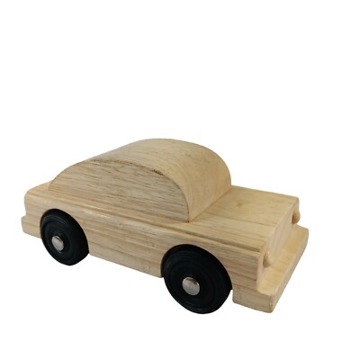 Vintage Child Craft Oak Wood Block Cars 8.5