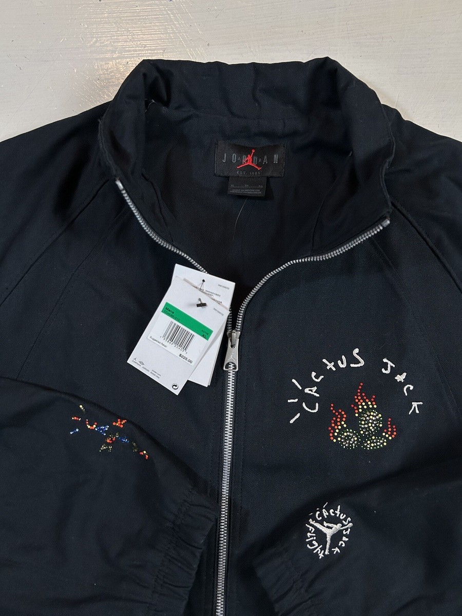 Air Jordan x Travis Scott Cactus Jack Men Size XL Black Graphic