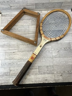 Vtg Wilson Jack Kramer Autograph Speed Flex Fiber Face Wood Tennis