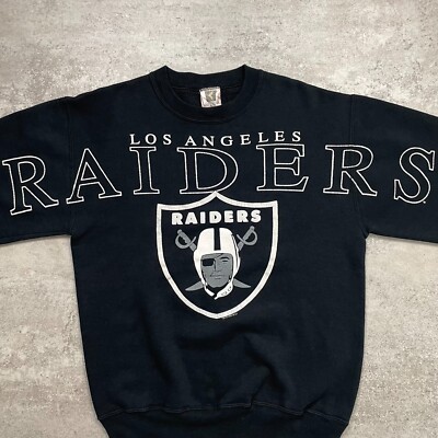 VTG 90s NFL LOS ANGELES RAIDERS CLIFF ENGLE SWEATSHIRT SPELL OUT