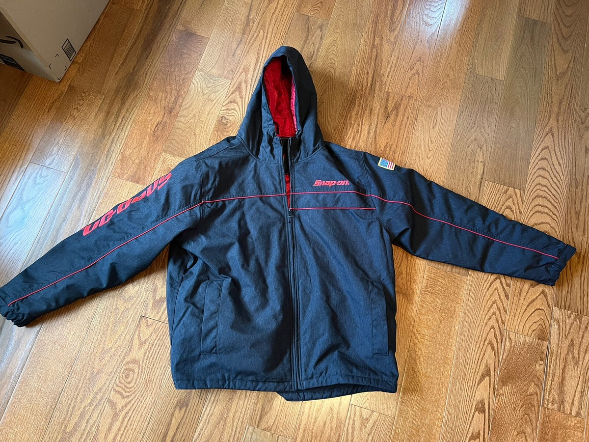 Snap-on Tools Men's 2XL Insulated Hooded Black Heavy Pacer Jacket