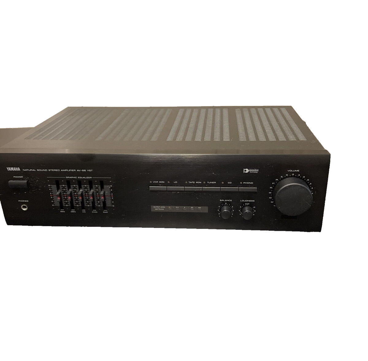 Yamaha AV-66 YST NATURAL SOUND Stereo Integrated Amplifier Black