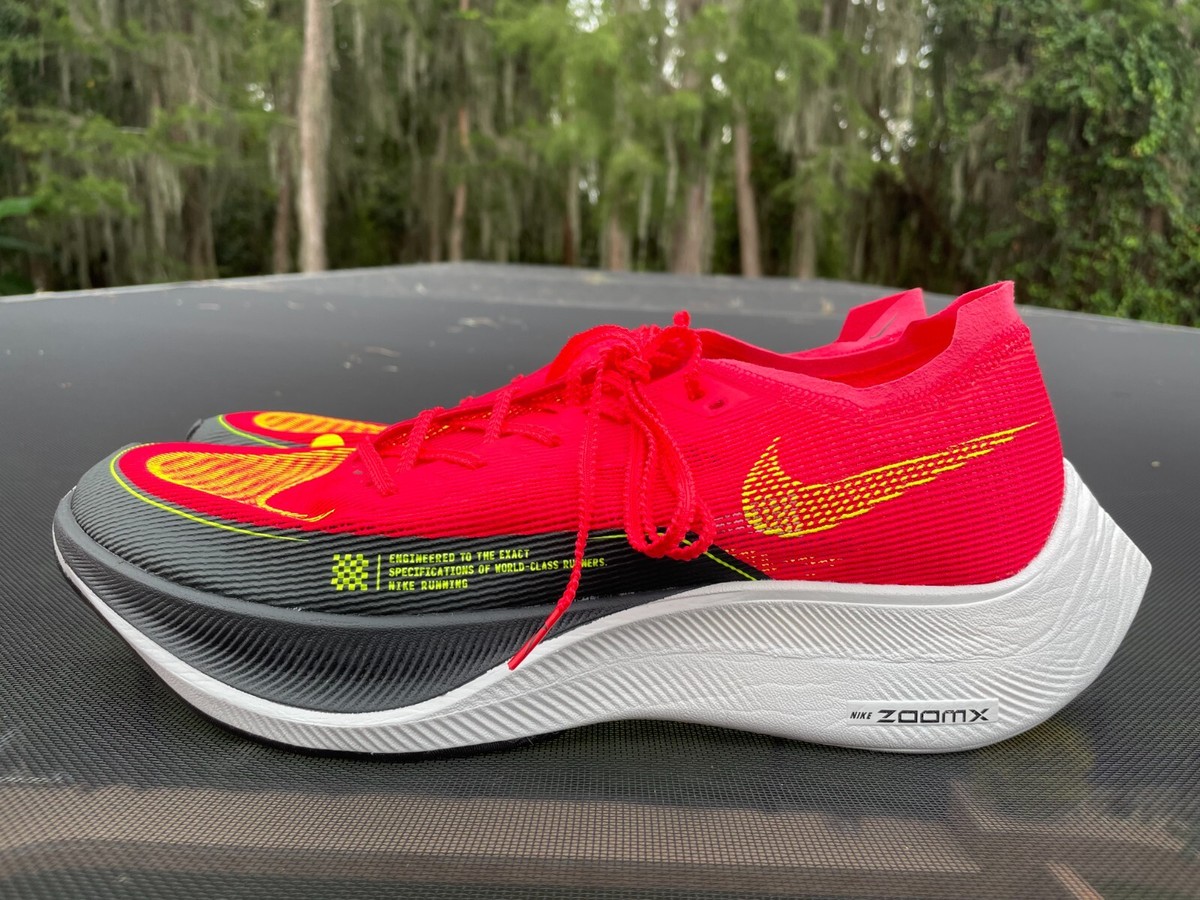 New Nike ZoomX Vaporfly Next% 2 Siren Red Dark Smoke Grey Size 14
