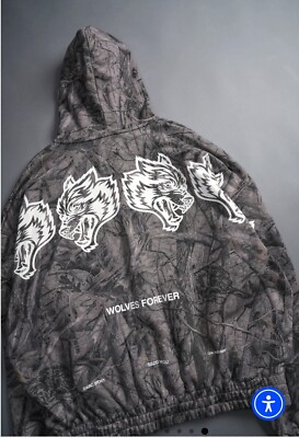 DARC SPORT X WOLVES CLUB CLASSICS DRIFTWOOD FOREST CAMO ZIP UP
