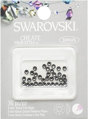 SWAROVSKI Create Your Style 3mm FLAT BACK Crystal - SILVER NIGHT