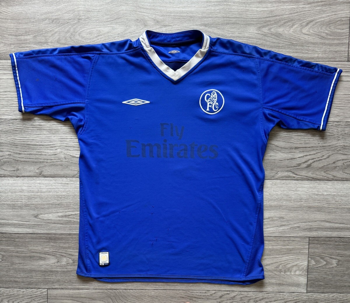 Vintage Chelsea FC 2003/05 Reversible Umbro Fly Emirates Home