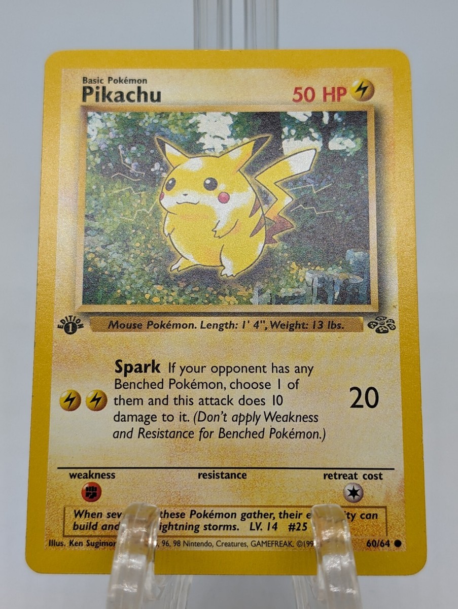 1999 Pokemon PIKACHU 1st Edition Red Cheeks Jungle 60/64 | eBay
