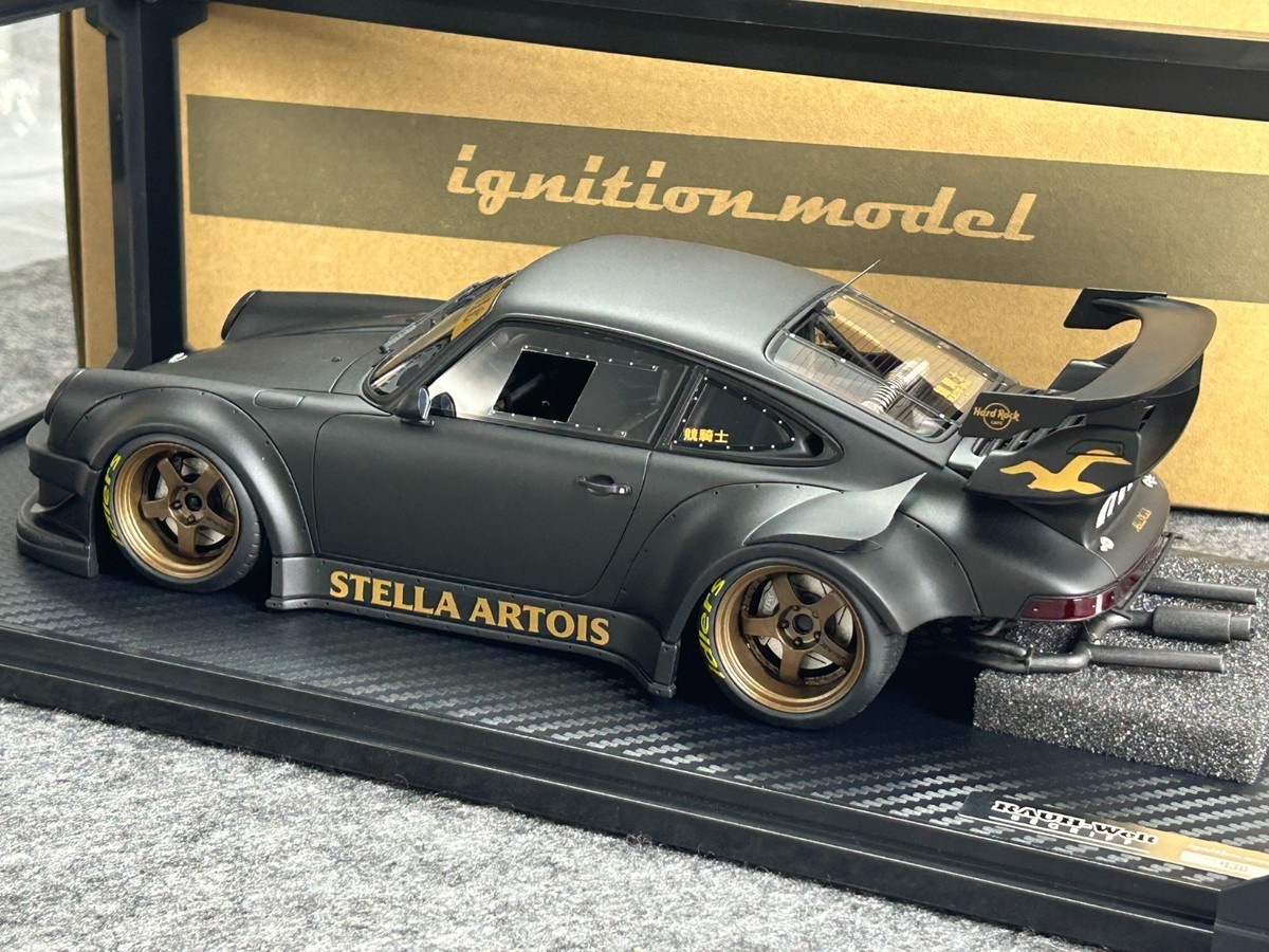 Ignition Model 1/18 Porsche RWB 930 Stella Artois Matte Black