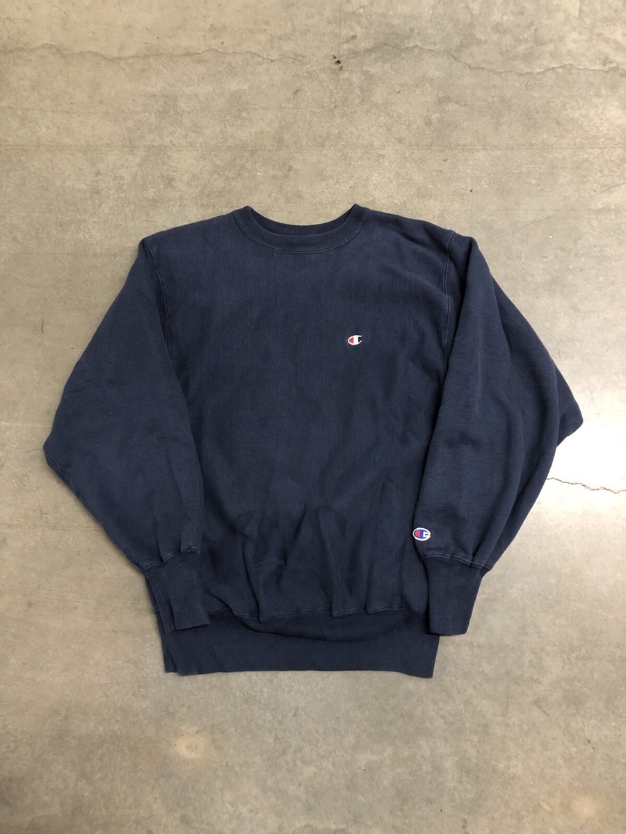 Vintage 90's Champion Reverse Weave Sweatshirt Men's XL Navy Blue