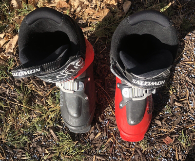 Salomon SPK Kreation Ski Boots Sz 25.5/7.5 USM Blk/Red Downhill