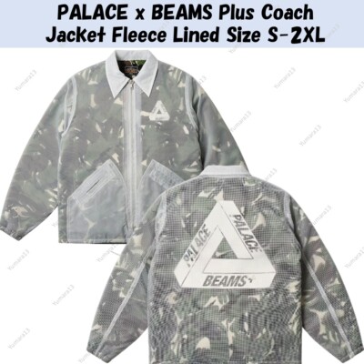 PALACE x BEAMS Plus Coach Jacket Fleece Lined Size S-2XL | eBay