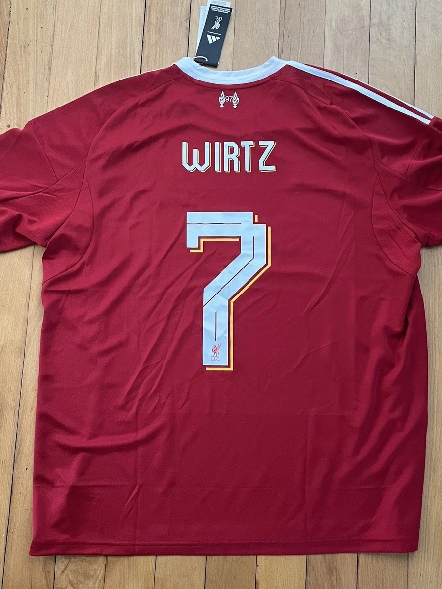 LFC 赤 ジャージ WIRTZ 7 Lサイズ Official Florian Wirtz Jerseys