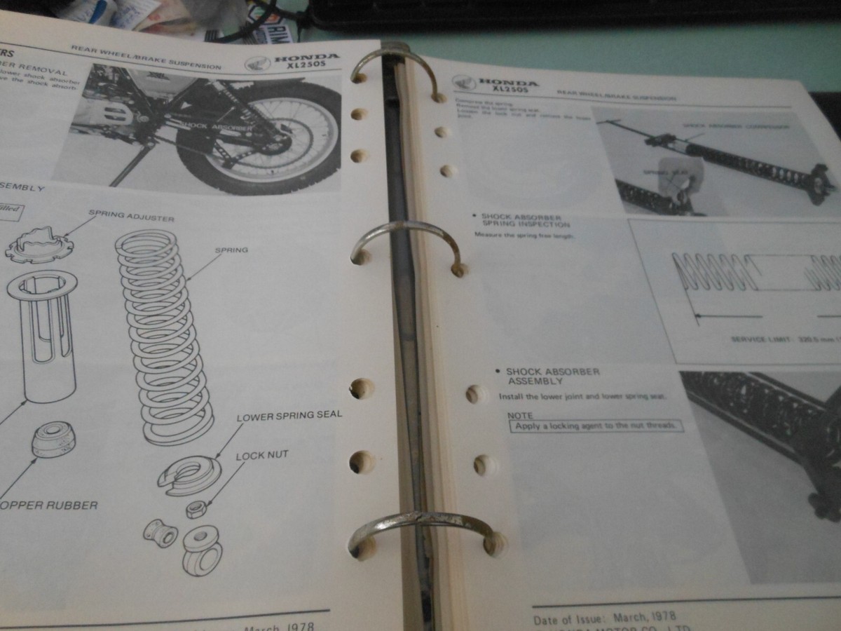ホンダ XL250S ＆ XL250R サービスマニュアル 2冊セット ホンダ XL250S