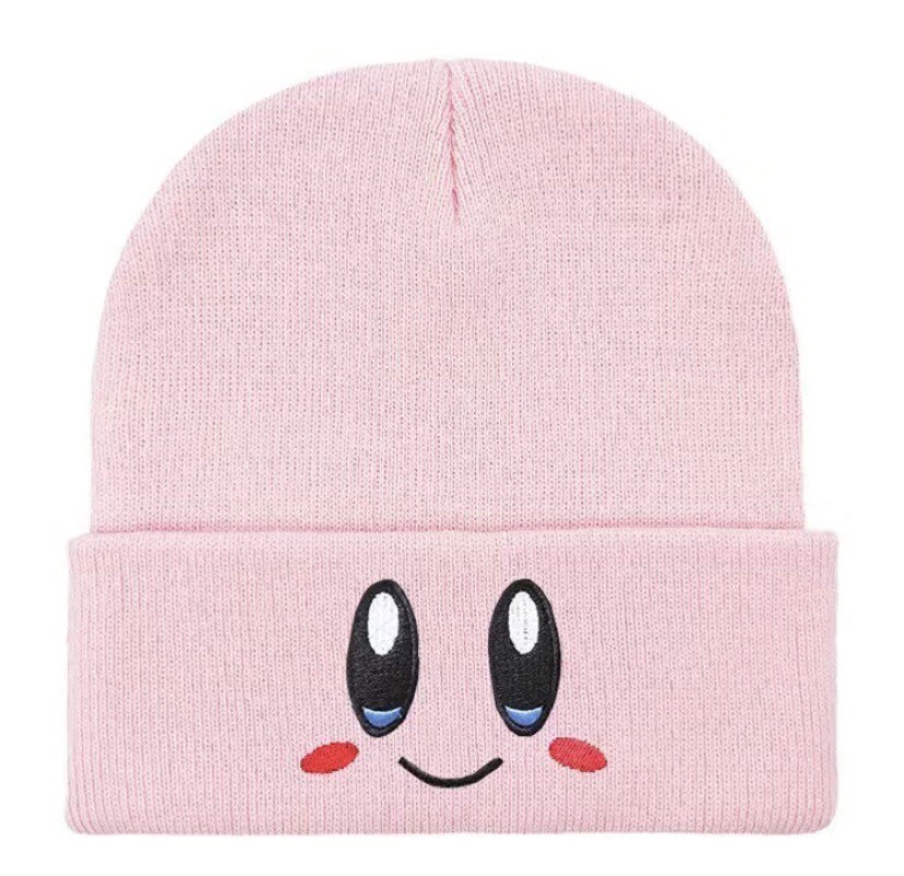 Kirby Nintendo Character Beanie Winter Autumn Hat, Adult One Size