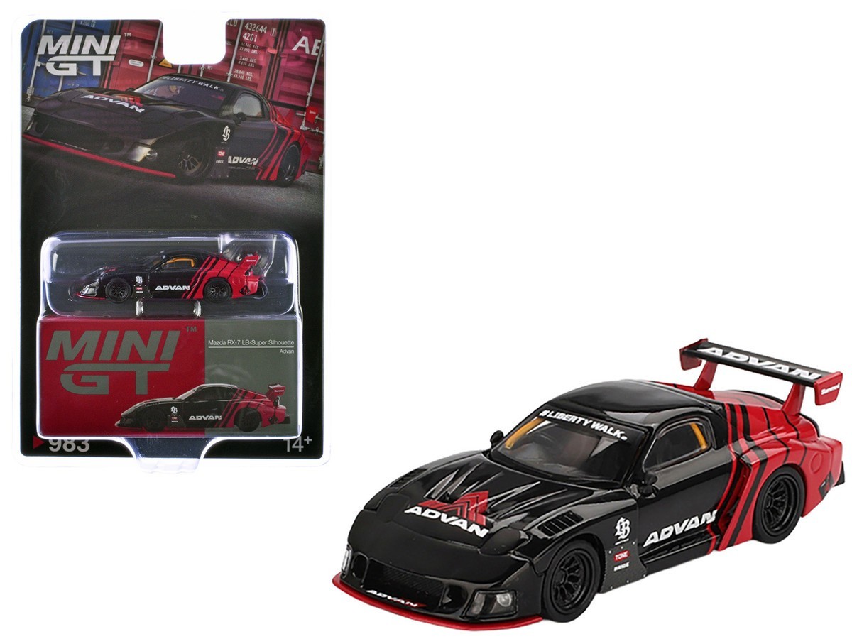 Mini GT 1:64 Diecast Model Car Mazda RX-7 LB-Super Silhouette