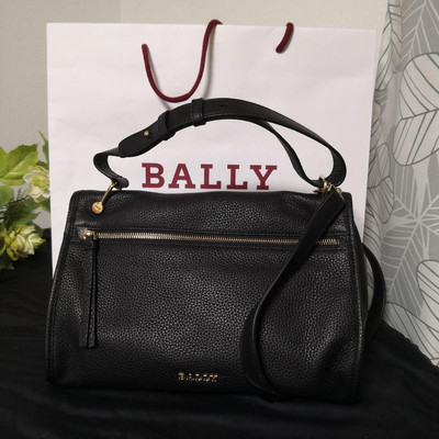 BALLY BLOOM HOBO SM Handbag 2Way Shoulderbag black leather 29×22