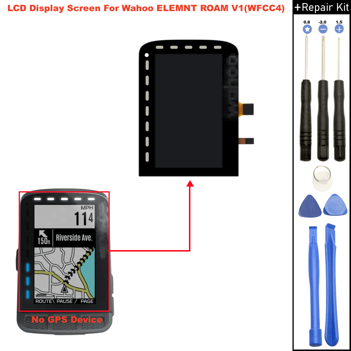 LCD Display Screen For Wahoo Elemnt Roam V1 (WFCC4) Bicycle GPS