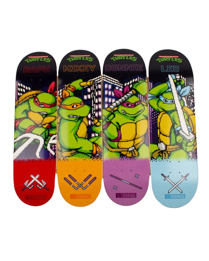 RARE Lot Of 4 TMNT Teenage Mutant Ninja Turtles SNES Skateboard