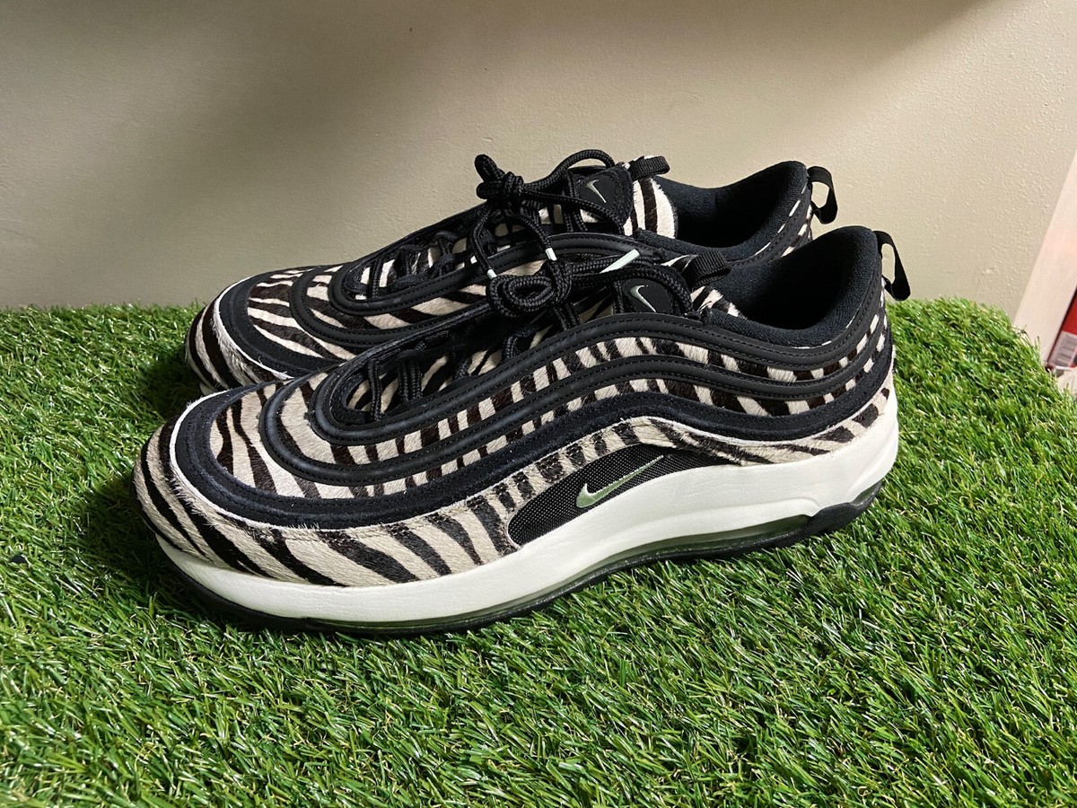 Nike Air Max 97 G NRG Golf Shoes Zebra Fur Black Sail DH1313-001