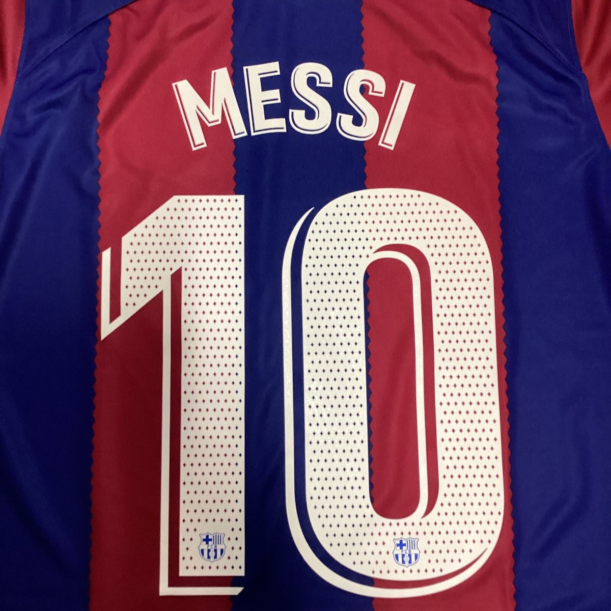 Nike Fc Barcelona Messi 10 Home soccer jersey 23/24 Size L Men's